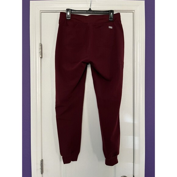 FIGS Zamora 2.0 Jogger Scrub Pants Burgundy W18SW2005 PO 1645 Size Small - Picture 6 of 11